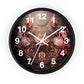 3D Flowers Wall Clock w/ numbers
