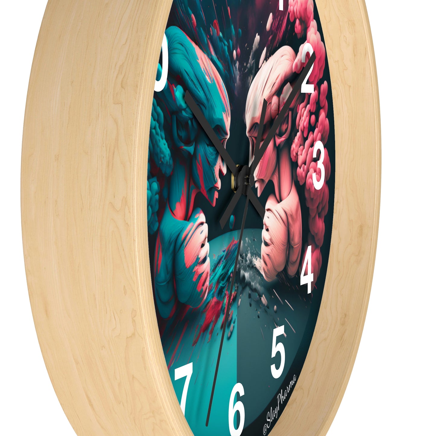 Duality Wall Clock #2 w/ numbers