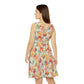 Floral Pattern Women's Skater Dress #2
