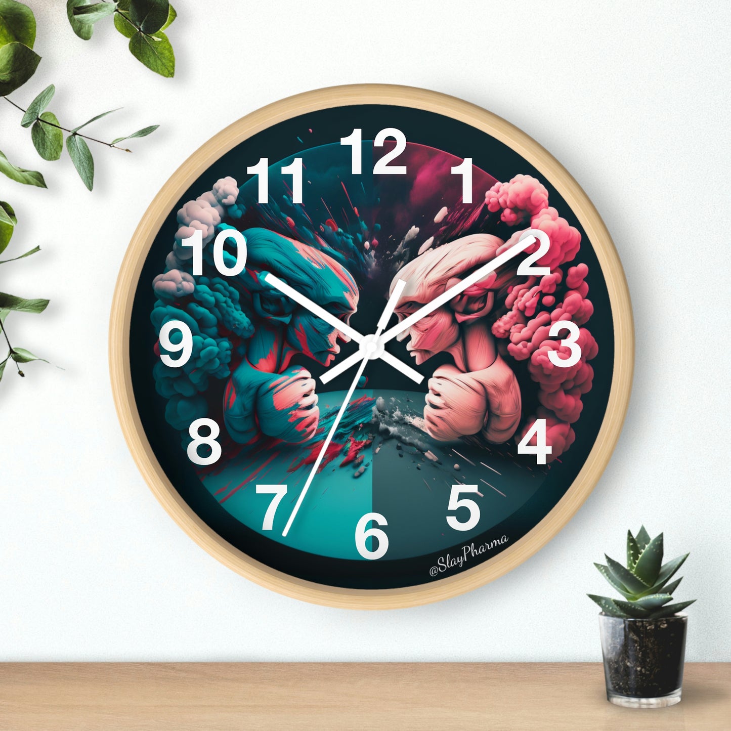 Duality Wall Clock #2 w/ numbers