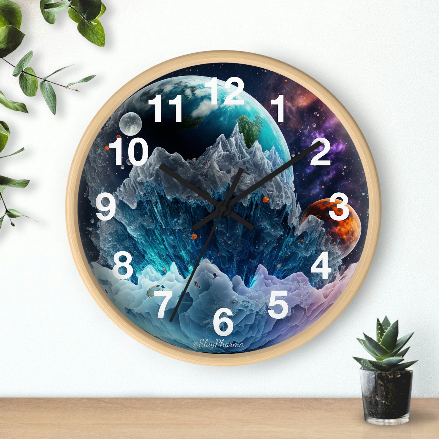 Other Worlds Wall Clock #1 w/ numbers