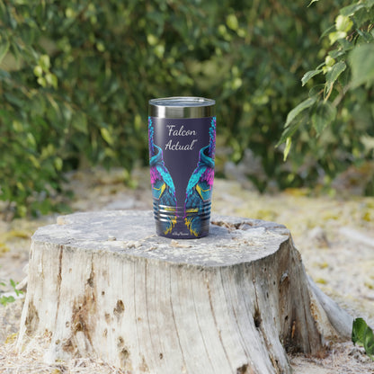 "Falcon Actual" Blue Falcon Ringneck Tumbler, 20oz