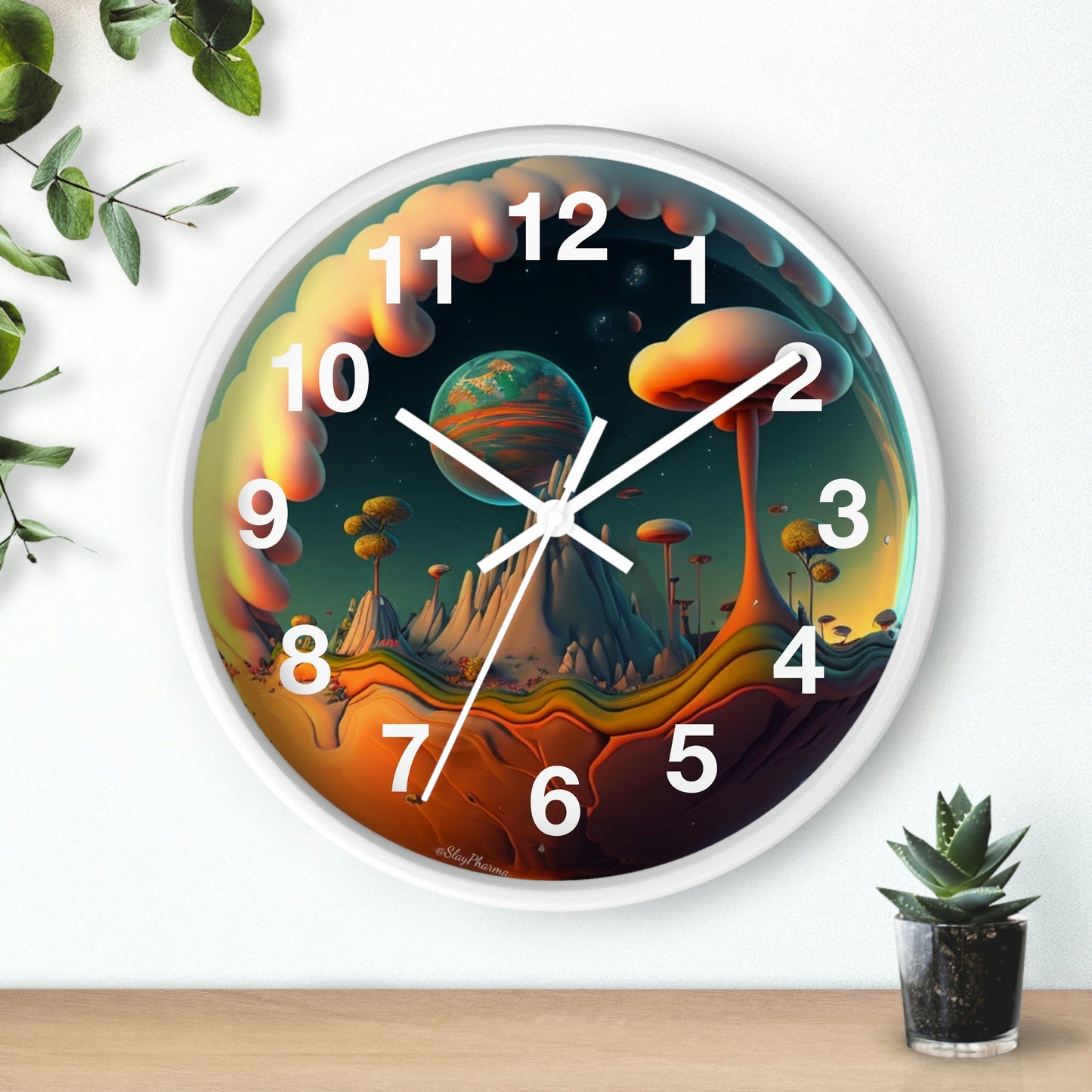 Other Worlds Wall Clock #4 w/ numbers