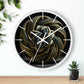 Geometric Wall Clock #10 w/ lines