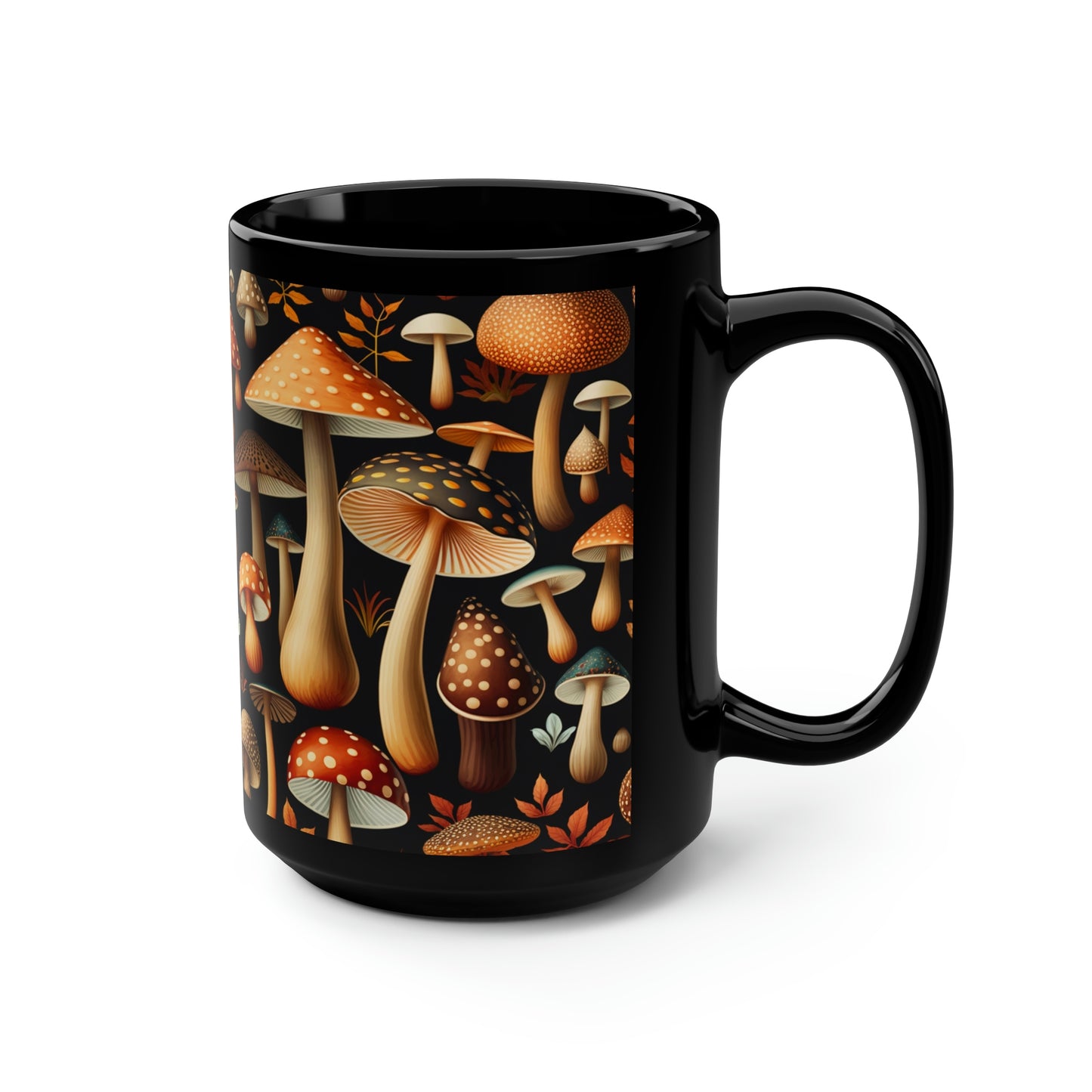 Mushroom Pattern Mug #1, 15oz