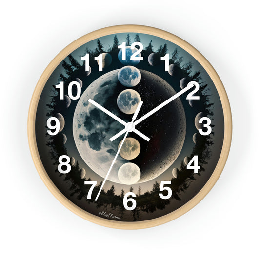 Lunar Dreams Wall Clock #2 w/ numbers