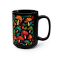 Mushroom Pattern Mug #6, 15oz