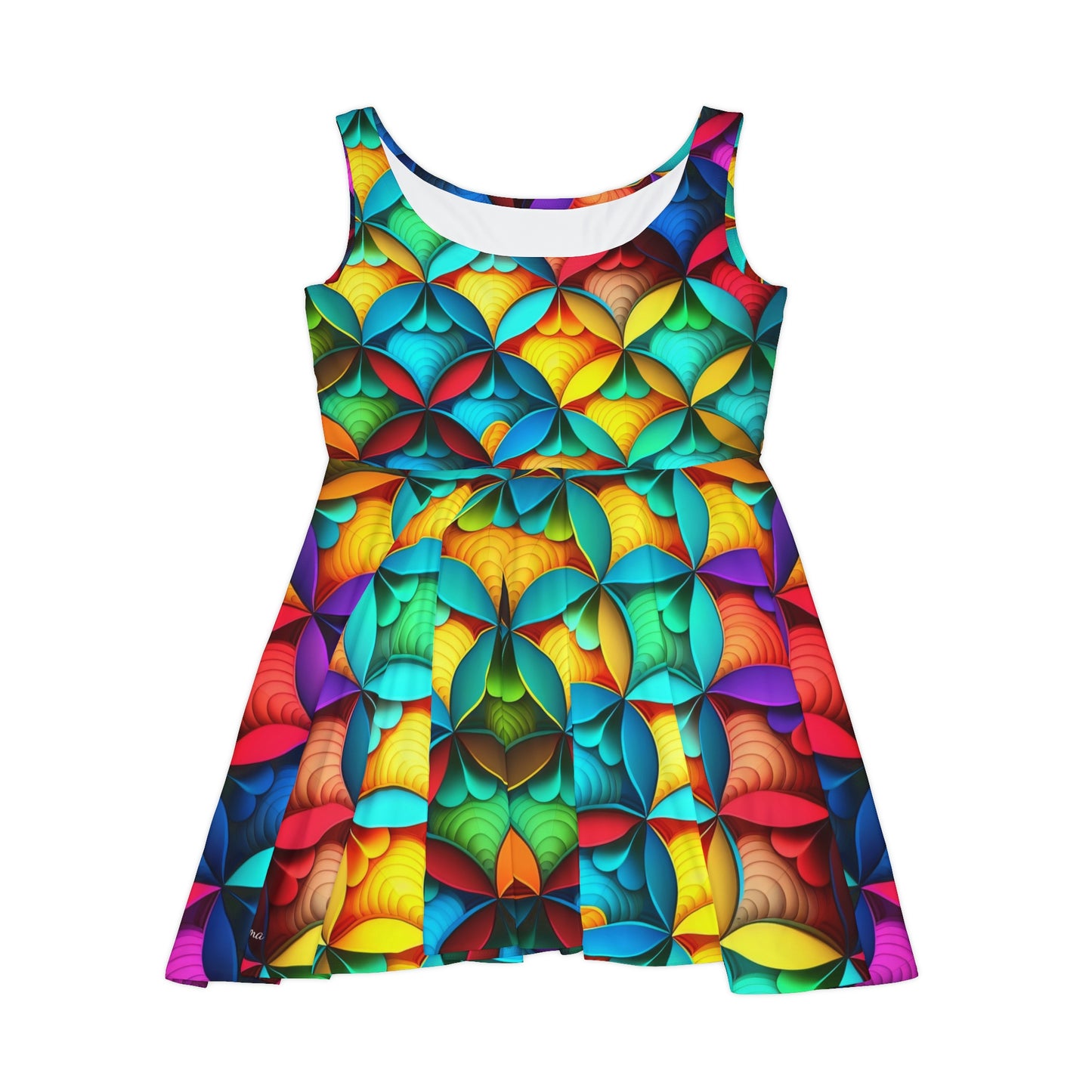 Rave Pattern Women's Skater Dress #1