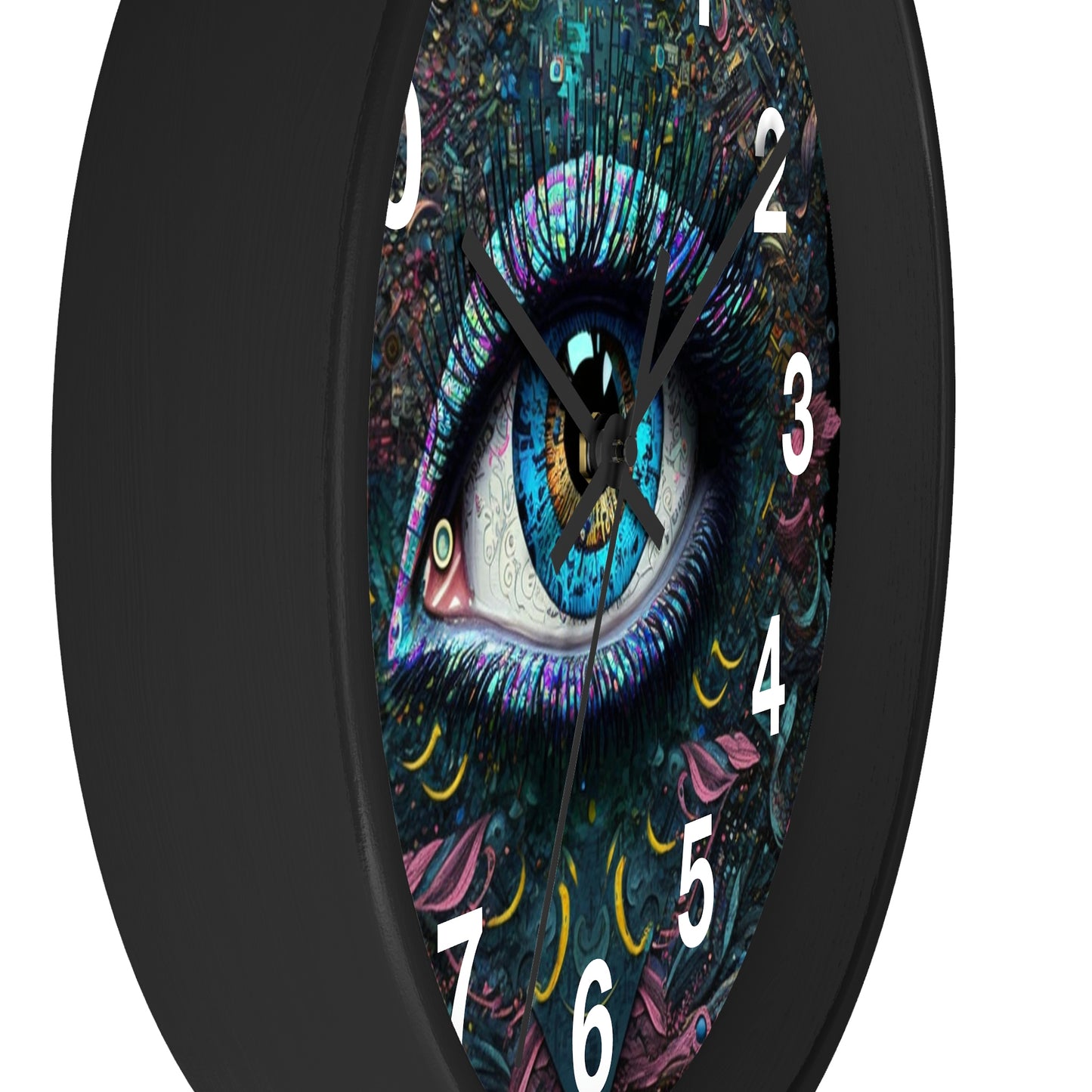 All Seeing Eye Wall Clock #1w/ numbers