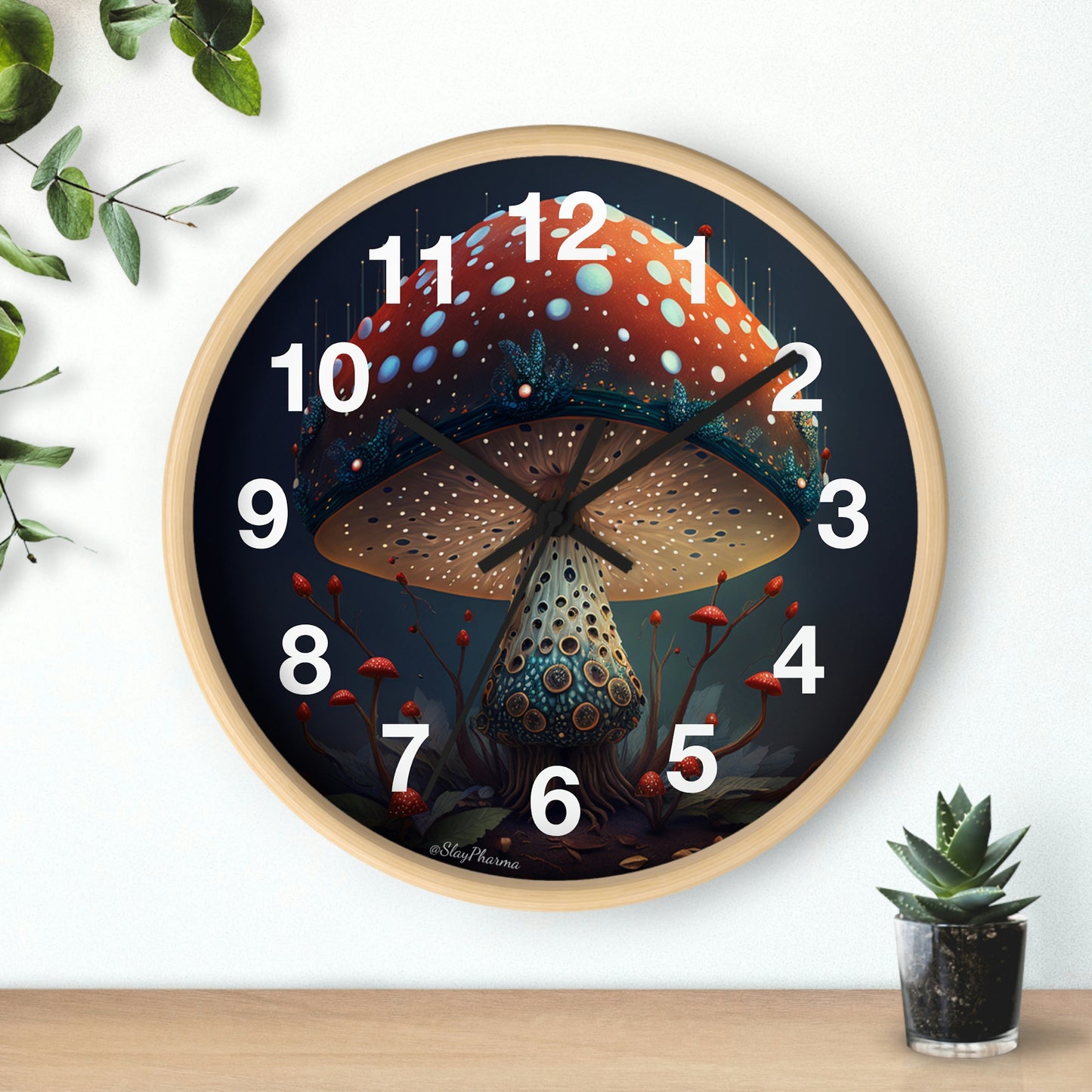 Amanita Dreams Wall Clock w/ numbers