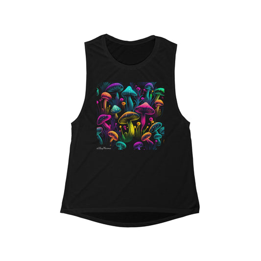 Mushroom kandy Women's Flowy Scoop Muscle Tank