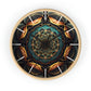 Geometric Congruence Masonic Wall Clock w/ lines