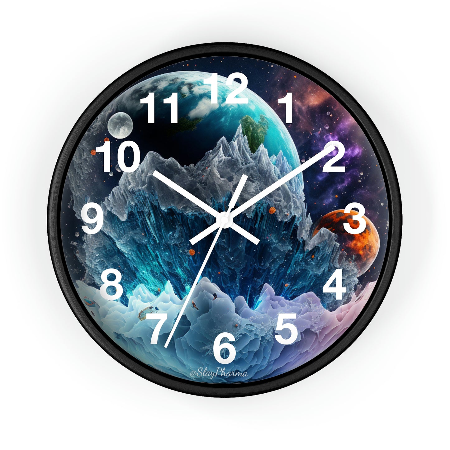 Other Worlds Wall Clock #1 w/ numbers