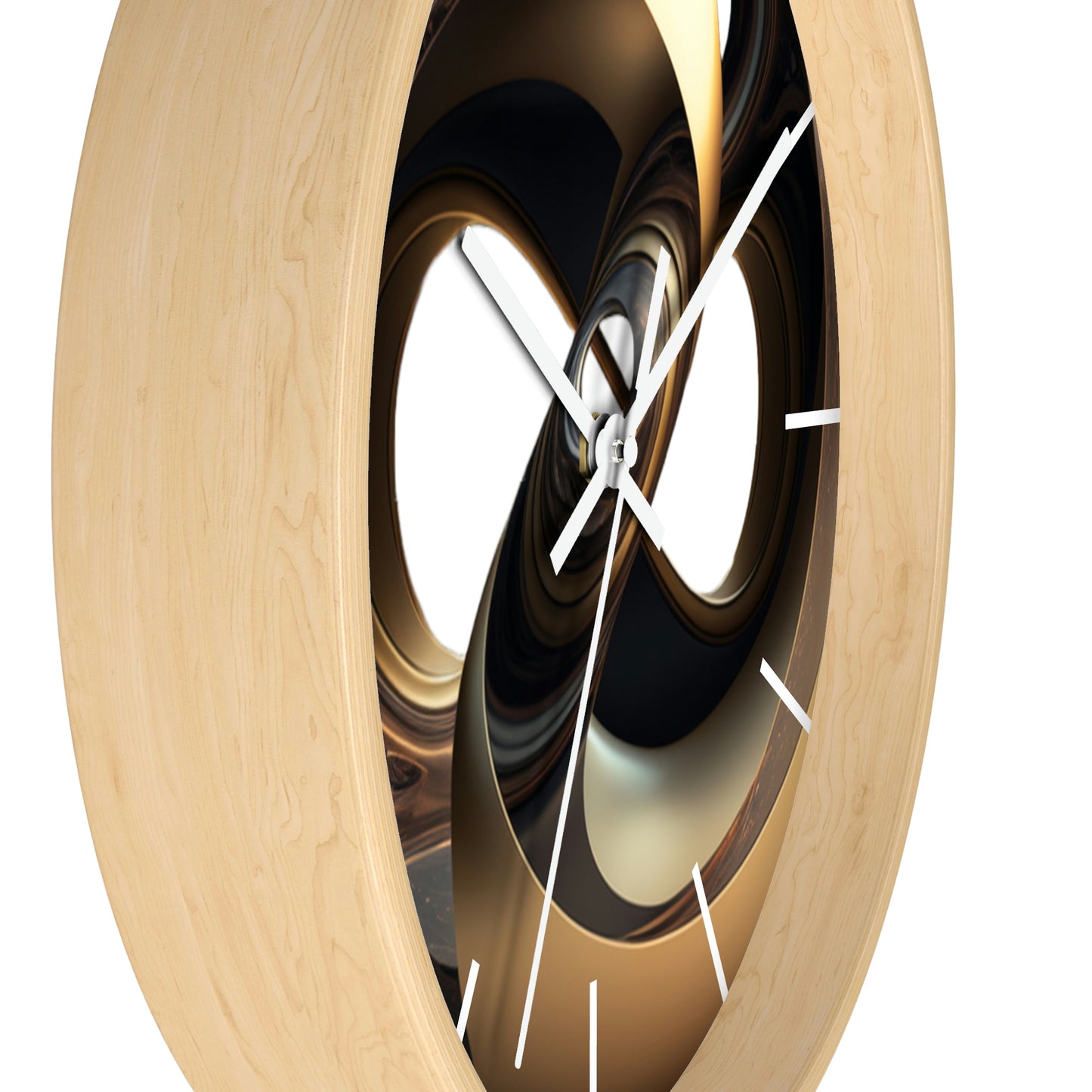 Geometric Wall Clock #11 w/ lines