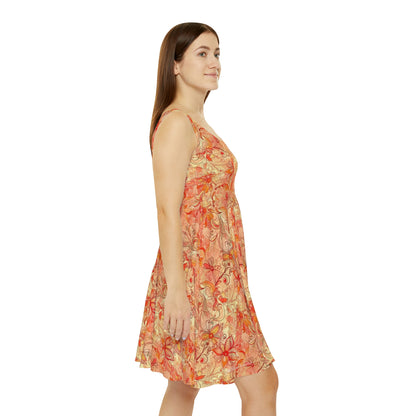 Floral Pattern Women's Skater Dress #5