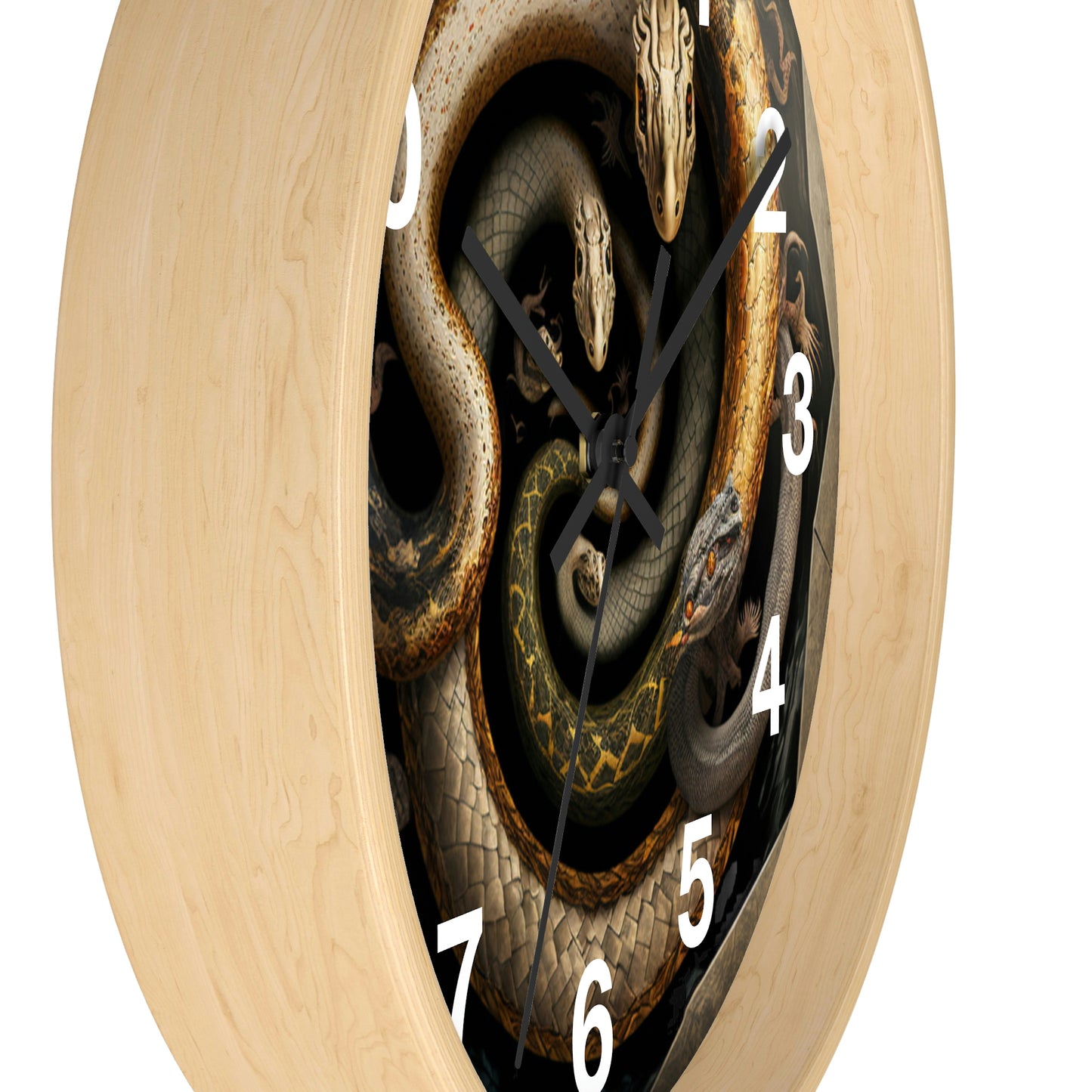 Snakes on a Wall Clock w/ numbers