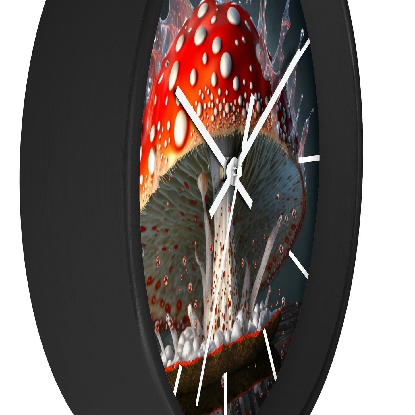 Amanita Dreams Wall Clock #3 w/ lines