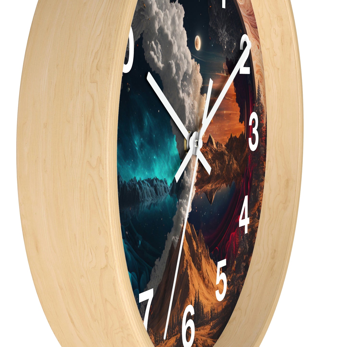 Duality Wall Clock #3 w/ numbers