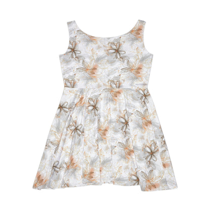 Floral Pattern Women's Skater Dress #3