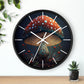 Amanita Dreams Wall Clock w/ lines
