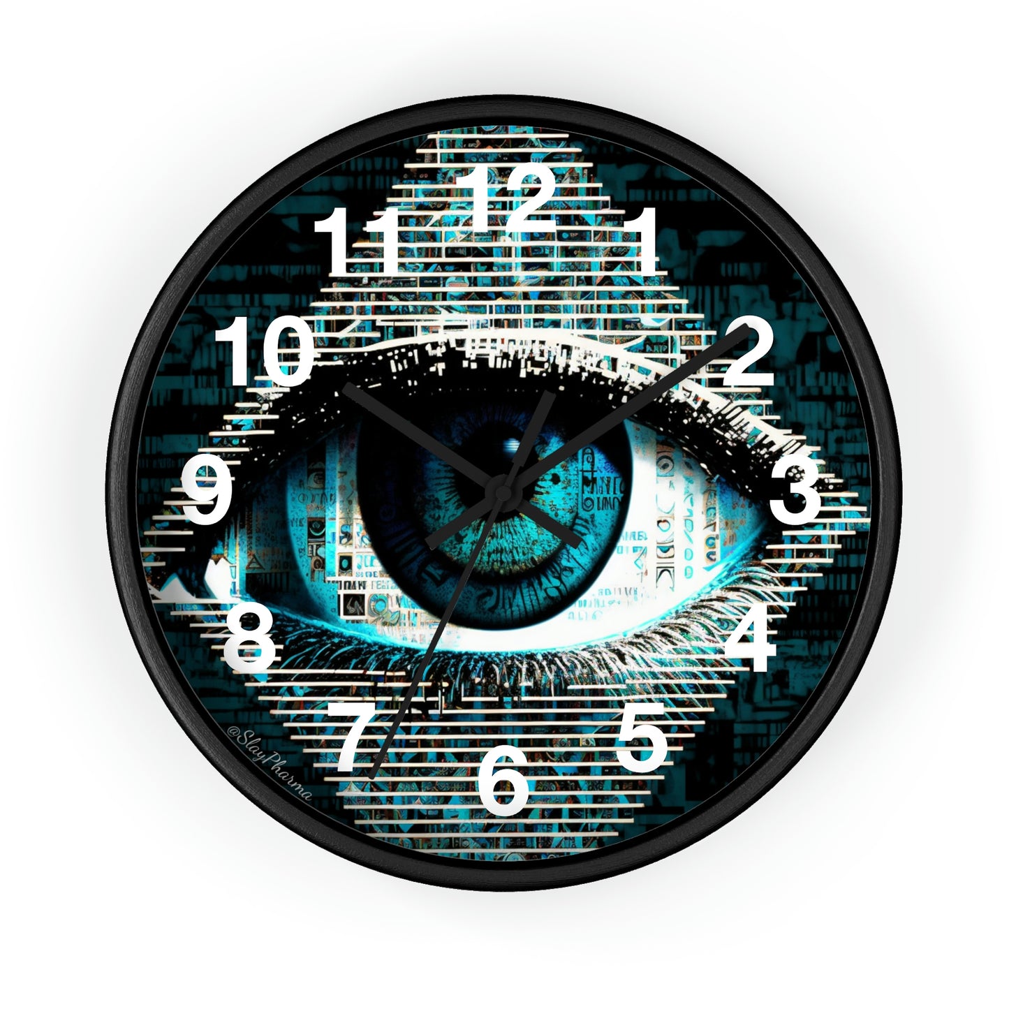 All Seeing Eye Wall Clock #2 w/ numbers